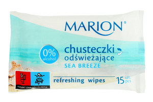 Marion Refreshing Wipes Sea Breeze 15pcs