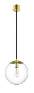 GoodHome Pendant Lamp Dacite E27, brass