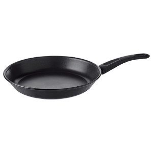 HEMLAGAD Frying pan, black, 28 cm
