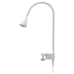 NÄVLINGE LED wall/clamp spotlight, white