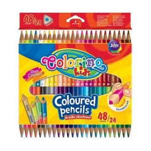 Colorino Kids Coloured Pencils Double-sided 48 Colours 24pcs