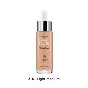 L’Oréal Paris True Match Nude Plumping Tinted Serum 3-4 Light-Medium 30ml