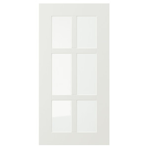 STENSUND Glass door, white, 30x60 cm