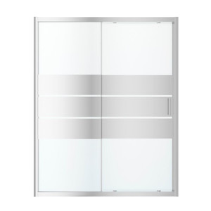 GoodHome Sliding Shower Door Beloya 160 cm, chrome/mirror glass