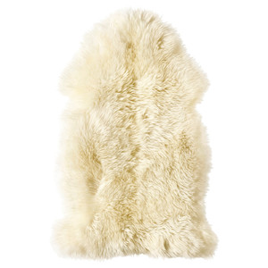 ULLERSLEV Sheepskin, off-white, 55x85 cm