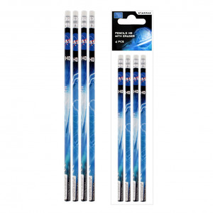 Starpak Pencil with Eraser NASA 4pcs