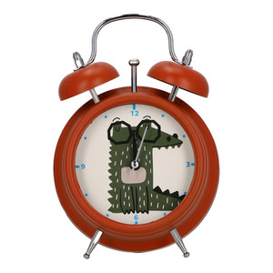 Classic Alarm Clock Crocodile, orange
