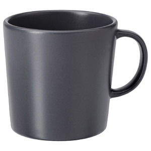 DINERA Mug, dark grey, 30 cl