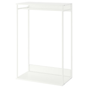 PLATSA Open clothes hanging unit, white, 80x40x120 cm