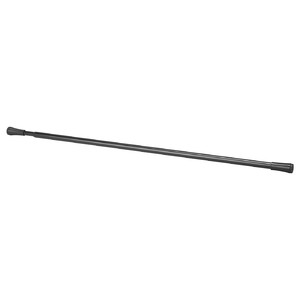 FJÄDRANDE Curtain rod, black, 70-120 cm