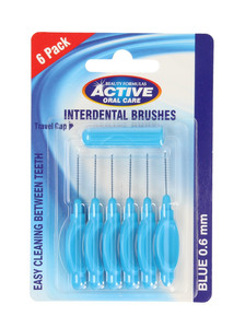 Beauty Formulas Active Oral Care Interdental Brushes 0.6mm 6 Pack