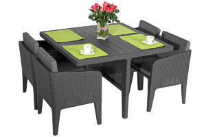 Outdoor Dining Set COLUMBIA, graphite