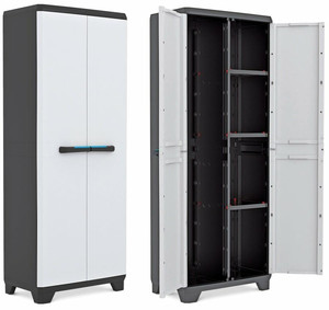 KETER Garage Storage Cabinet High LINEAR 68x39x173cm