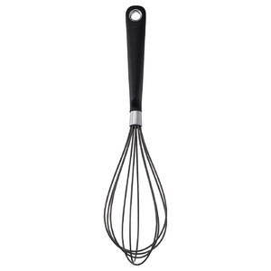 IKEA 365+ HJÄLTE Balloon whisk, stainless steel, black