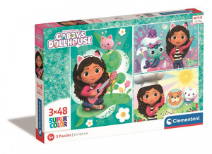 Clementoni Children's Puzzle Gabby's Dollhouse 3x48 5+