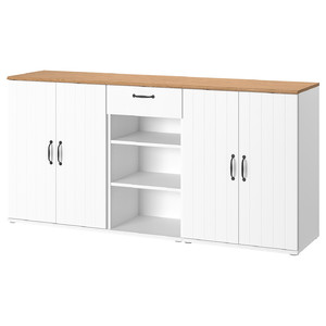 SKRUVBY Storage combination, white, 190x90 cm