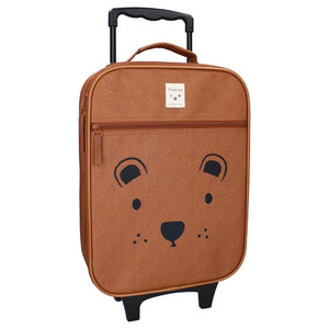 Kidzroom Trolley Suitcase Big Teddy Bear, brown