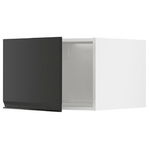 METOD Top cabinet for fridge/freezer, white/Upplöv matt anthracite, 60x40 cm