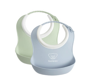 BABYBJÖRN Soft Bibs - Powder Green/ Powder Blue