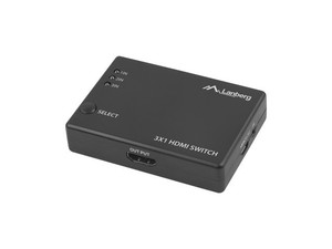 Lanberg Video Switch 3xHDMI + Port MicroUSB, black