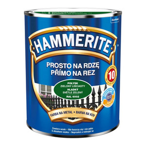 Hammerite Direct To Rust Metal Paint 0.7l, gloss leafy green