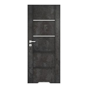 Internal Door, Undercut, Bolzano 80, right, dark concrete