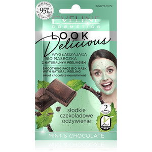 Eveline Look Delicious Smoothing Face Bio Mask Mint & Chocolate Natural Vegan 10ml