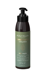HISKIN Herbal Meadow Mint Conditioner - For Greasy Hair 97% Natural 400 ml