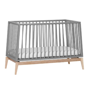 LEANDER Baby Cot LUNA™ 0-3y, Grey/Oak