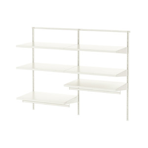 BOAXEL 2 sections, white, 122x40x101 cm