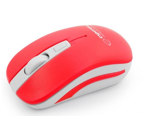 Esperanza Wireless Optical Mouse 2.4GHz URANUS, red-white