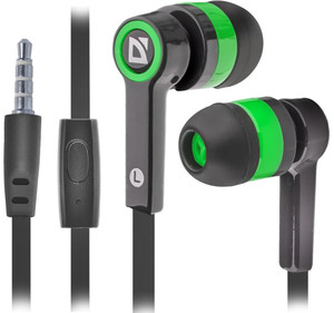 Defender Earphone Pulse 420, black/green