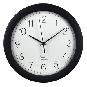 Hama Wall Clock DCF PG-300, black