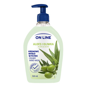 On Line Creamy Hand Wash Aloe & Olive 500ml
