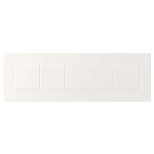 STENSUND Drawer front, white, 60x20 cm