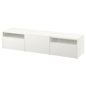 BESTÅ TV bench, white/Lappviken white, 180x42x39 cm