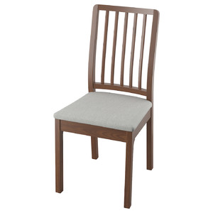EKEDALEN Chair, brown, Orrsta light grey