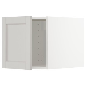 METOD Top cabinet, white/Lerhyttan light grey, 40x40 cm