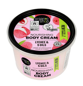 Organic Shop Body Cream Lychee & 5 Oils 250ml