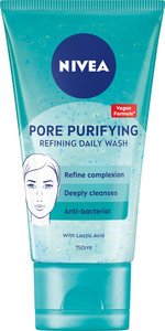 NIVEA Antibacterial Pore Purifying Refining Daily Face Wash Gel Vegan 150ml