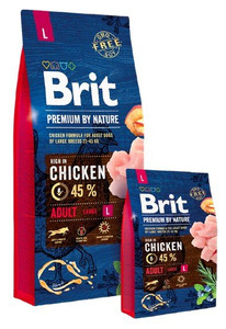 Brit Dog Food Premium By Nature Adult L Large 15kg