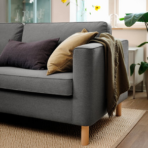 PÄRUP 3-seat sofa with chaise longue, Vissle grey