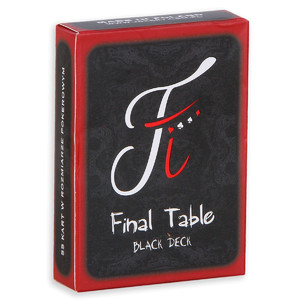 Bicycle Final Table - Black Deck Cards 18+