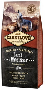 Carnilove Dog Food Lamb & Wild Boar Adult 1.5kg