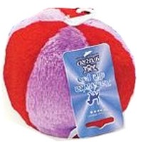 Plush Ball for Dogs 12cm, red-purple
