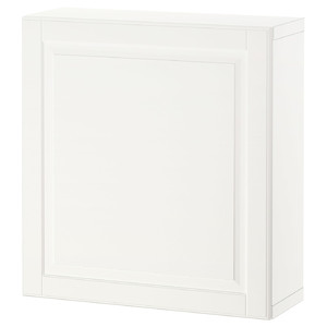 BESTÅ Wall-mounted cabinet combination, white/Smeviken white, 60x22x64 cm