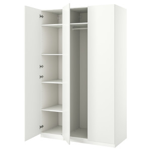 PAX / FORSAND Wardrobe combination, white, 150x60x236 cm