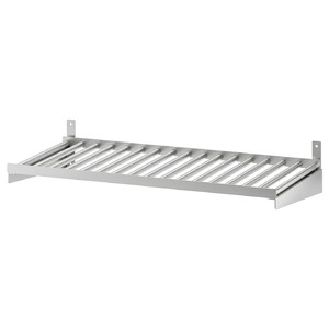 KUNGSFORS Shelf, stainless steel, 60 cm