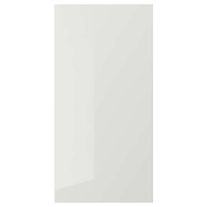 RINGHULT Door, high-gloss light grey, 40x80 cm