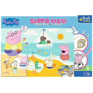 Trefl Primo Super Maxi Children's Puzzle 3in1 Peppa Pig 24pcs 3+